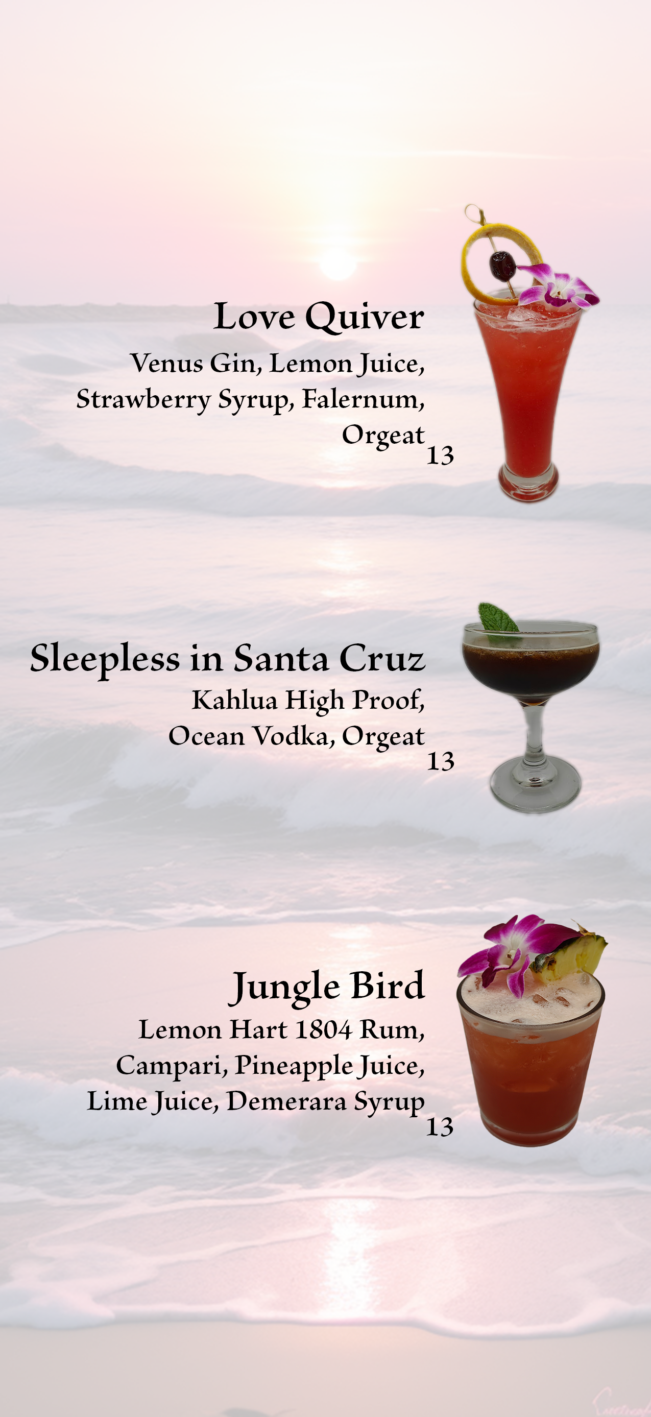 February drinks page